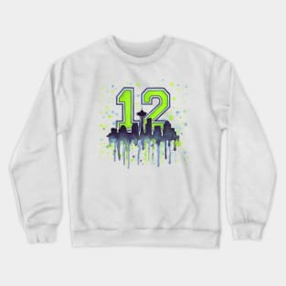 Seahawks 12th Man Art Crewneck Sweatshirt